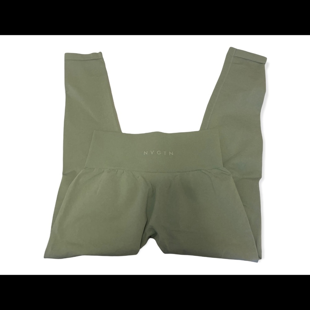 NVGTN Sage Green Seamless Leggings Size L